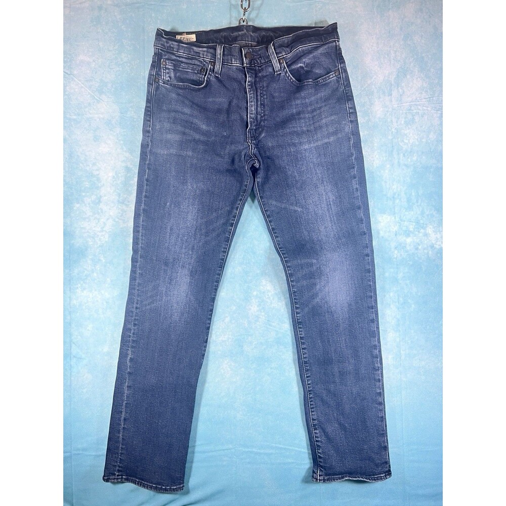 Levi's Premium Men's Slim Fit Dark Wash Blue Stretch Denim Jeans 5-Pocket